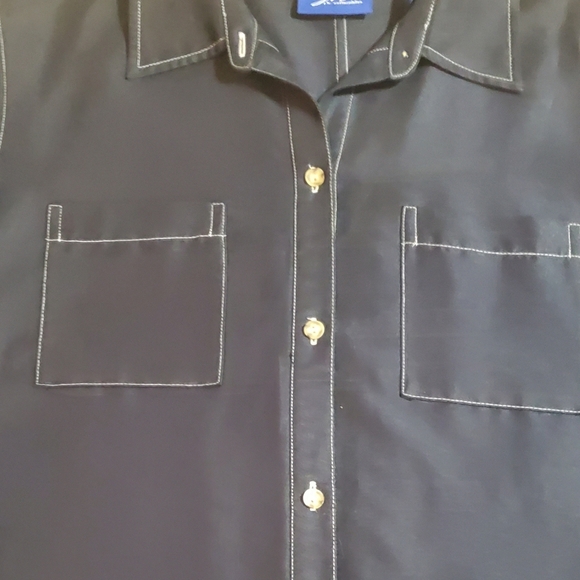 JH Collectibles Dark Blue Women's Casual Shirt Or Jacket. Sz XL - Picture 3 of 6